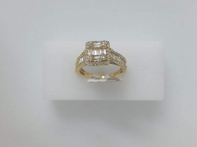 14k Yellow Gold Diamond Women's Wedding Ring 26.1g