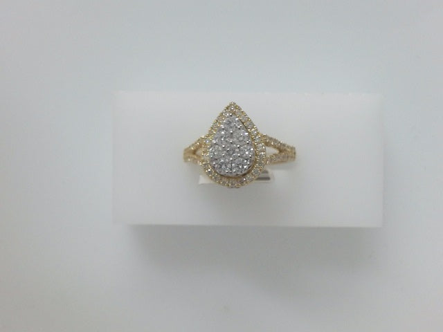 14k Yellow Gold Diamond Women's Wedding Ring 20.5g