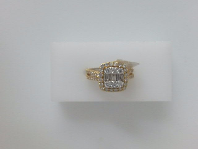 14k Yellow Gold Diamond Women's Wedding Ring 23.7g