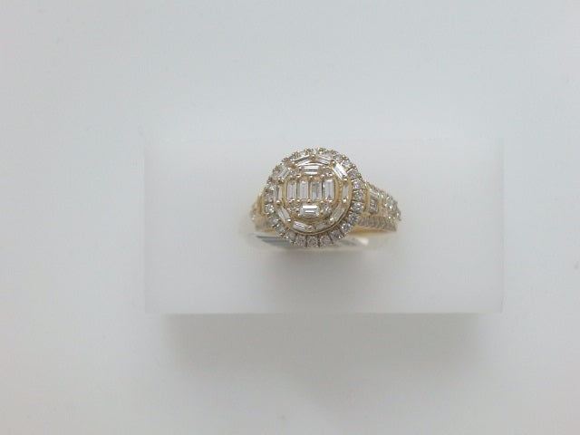 14k Yellow Gold Diamond Women's Wedding Ring 31g