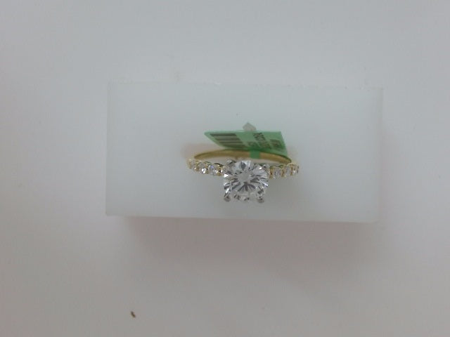 14k Yellow Gold Diamond Wedding Ring Lab 2.1g