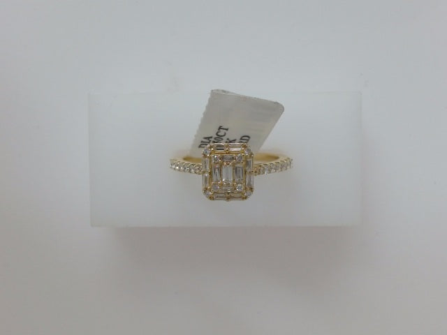 14k Yellow Gold Diamond Women's Wedding Ring 3.4g
