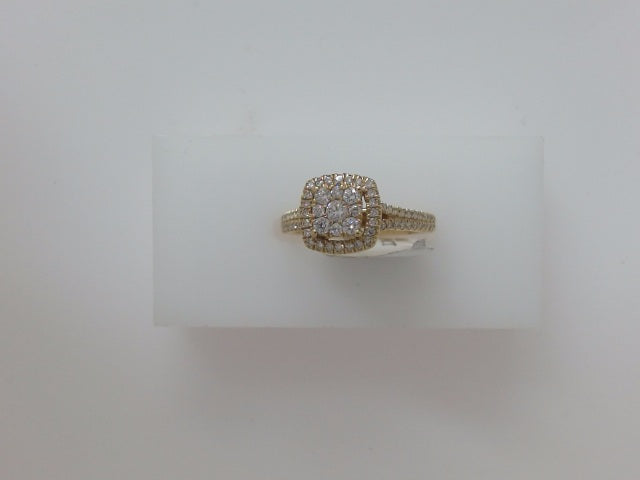 14k Yellow Gold Diamond Women's Wedding Ring 3.6g