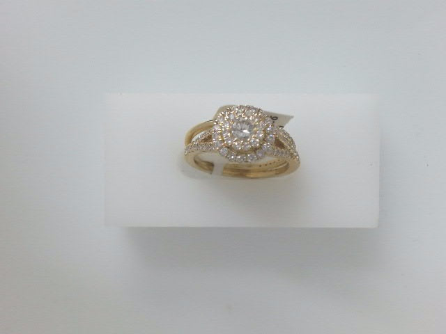 14k Yellow Gold Diamond Women's Wedding Ring 34.5g
