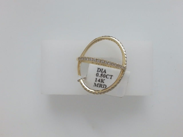 14k Yellow Gold Diamond Women's Ring 13.6g