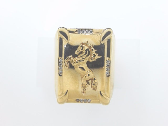 14k Yellow Gold Men's Ring 12.8g