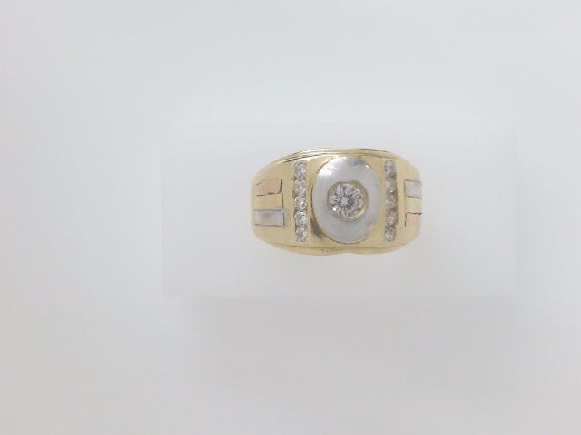 14k Yellow Gold Men's Ring 8g