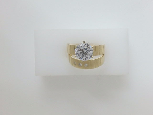 14k Yellow Gold Women's Wedding Ring 4.2g