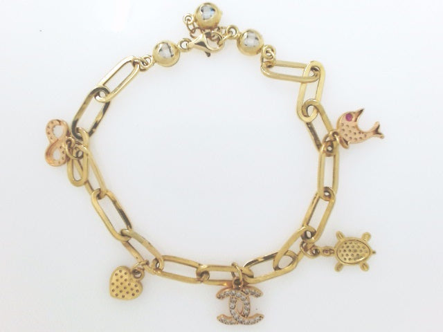 14k Yellow Gold Women's Bracelet 6.7g