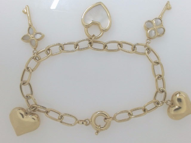 14k Yellow Gold Women's Bracelet 8.8g