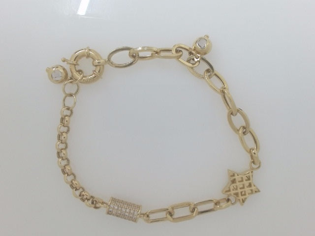 14k Yellow Gold Women's Bracelet 6.5g