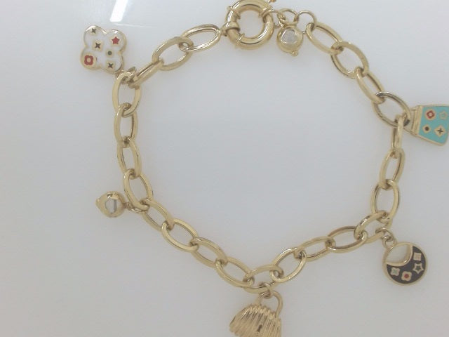 14k Yellow Gold Women's Bracelet 8.3g