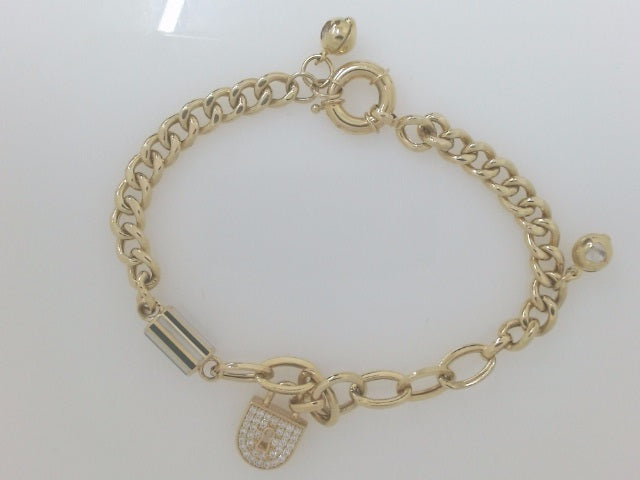 14k Yellow Gold Women's Bracelet 8.4g