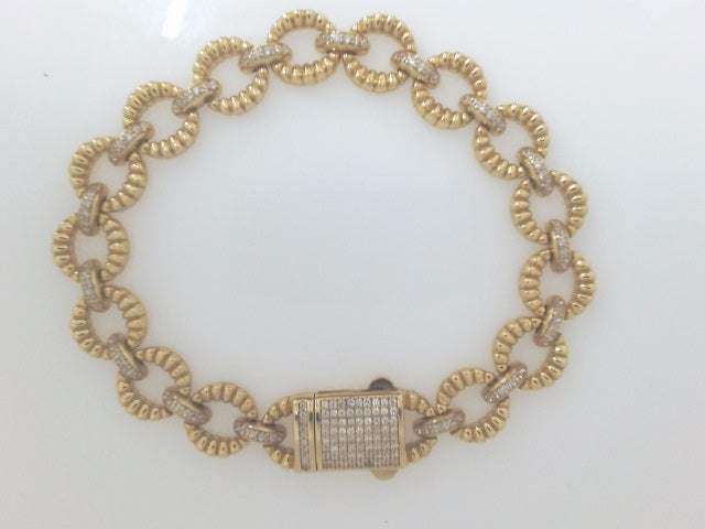 14k Yellow Gold Women's Bracelet 17.3g