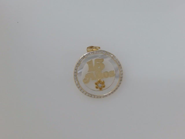 14k Yellow Gold Unisex Pendant 1.4g