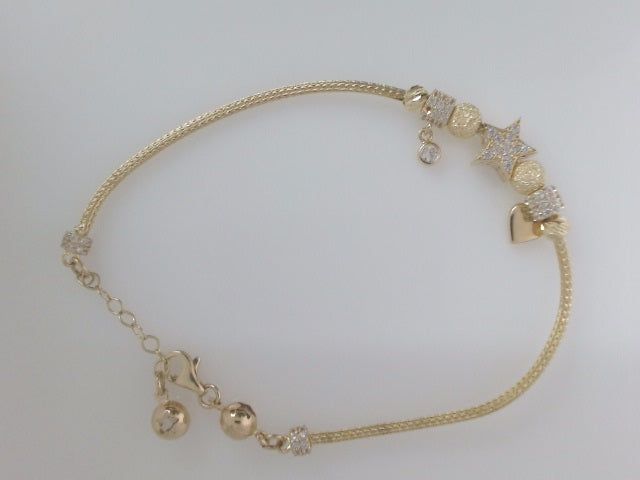 14k Yellow Gold Women's Bracelet 6.8g
