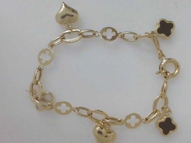 14k Yellow Gold Women's Bracelet 8.9g