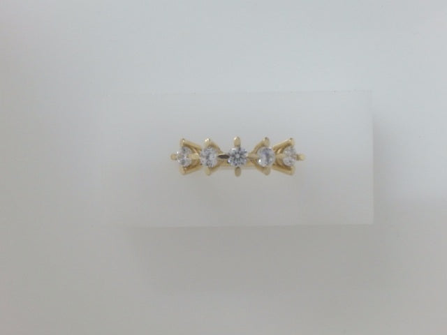 14k Yellow Gold Women's Wedding Ring 3.1g