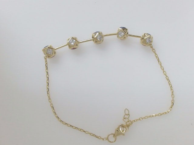 14k Yellow Gold Women's Bracelet 4.8g