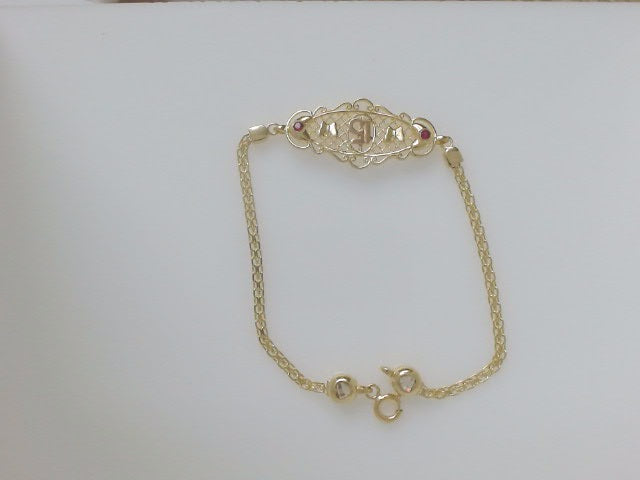 14k Yellow Gold Women's Bracelet 4.8g