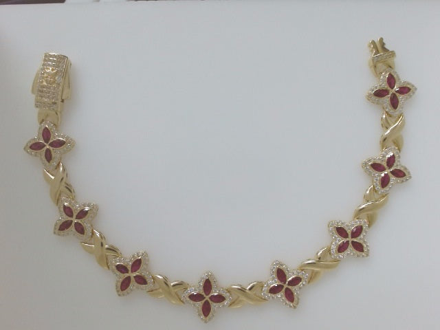 14k Yellow Gold Women's Bracelet 18.2g