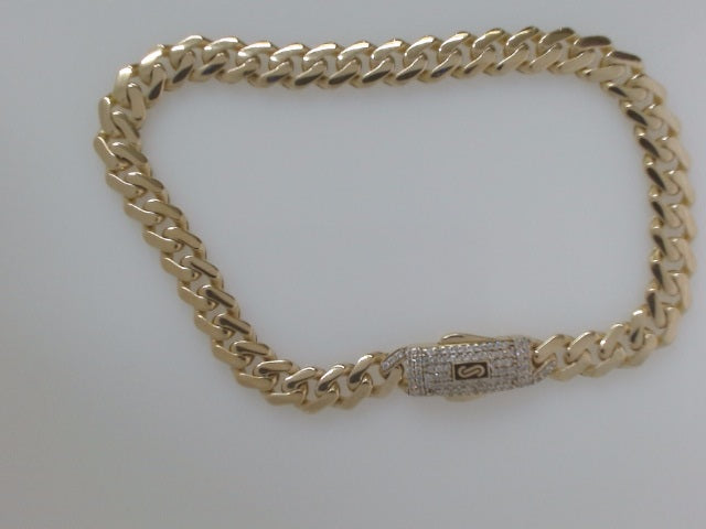 14k Yellow Gold Women's Bracelet 8.6g
