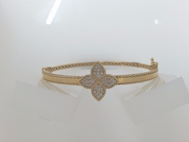 14k Yellow Gold Women's Bangle 8.5g