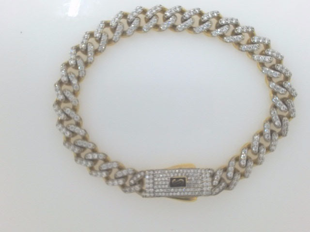 14k Yellow Gold Women's Monaco Breacelet 15.6g
