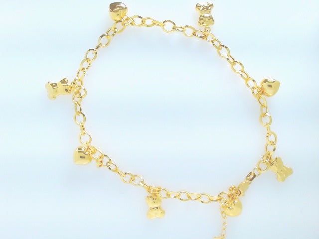 14k Yellow Gold Women's Anklet 7g