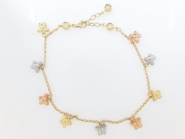 14k Yellow Gold Women's Anklet 5g