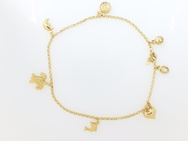 14k Yellow Gold Women's Anklet 5.6g