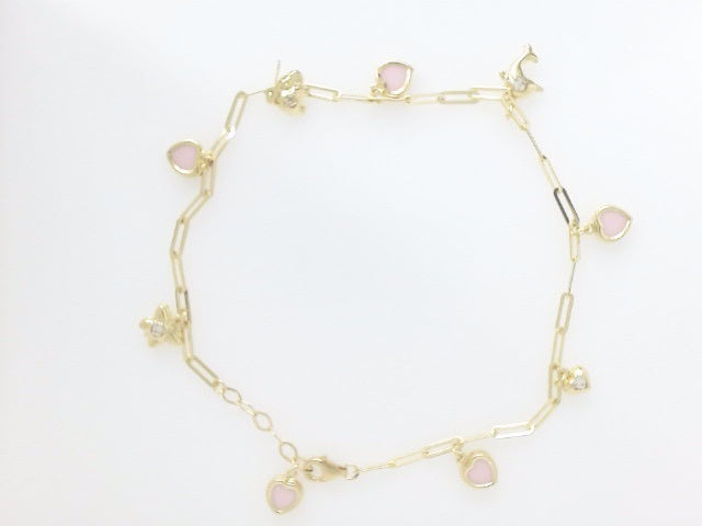 14k Yellow Gold Women's Anklet 5.9g