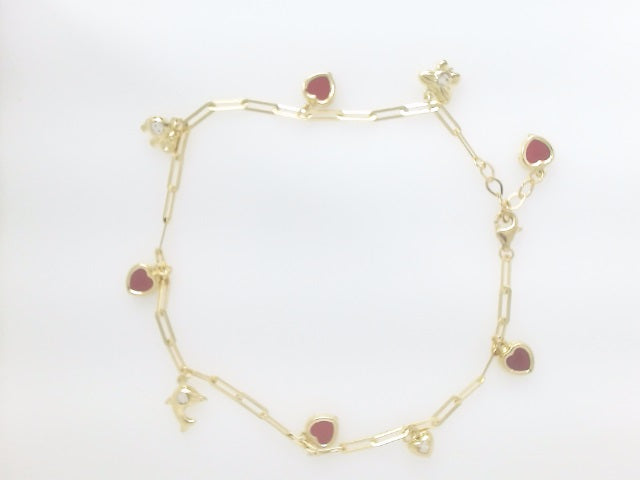 14k Yellow Gold Women's Anklet 5.9g