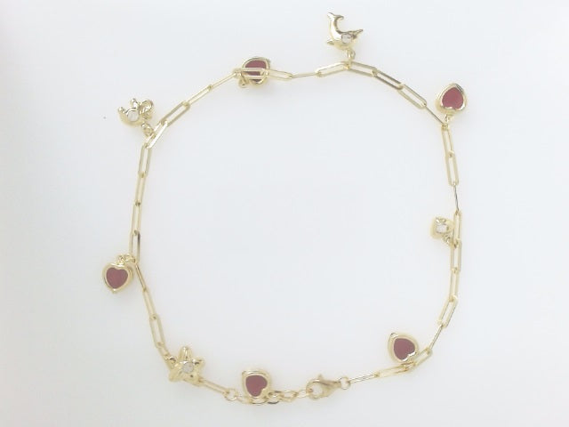 14k Yellow Gold Women's Anklet 5.9g