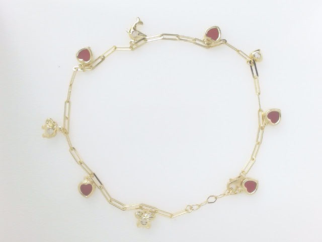 14k Yellow Gold Women's Anklet 5.9g