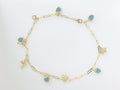 14k Yellow Gold Women's Anklet 5.9g