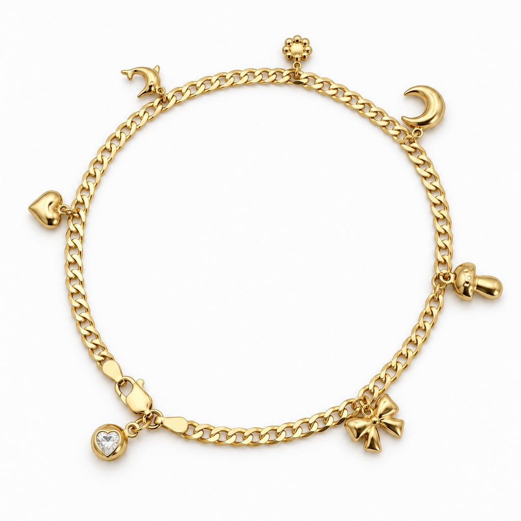 14 KT TOBILLERAS
