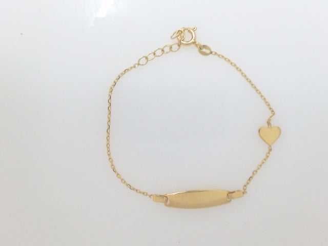 14k Yellow Gold Kid's Anklet 1.5g
