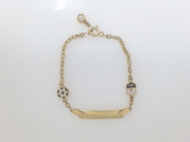 14k Yellow Gold Kid's Anklet 2.2g