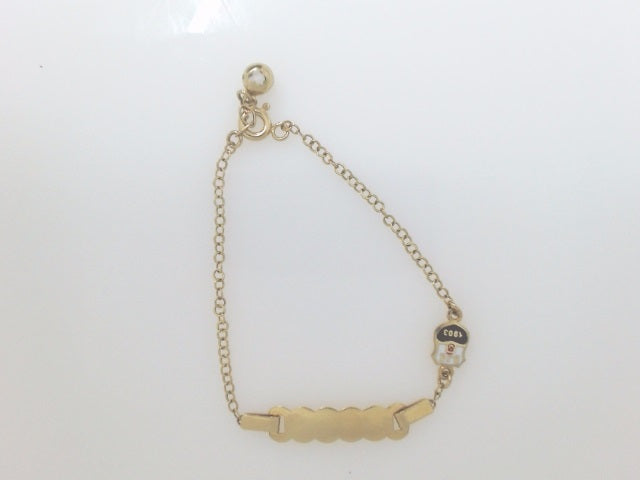 14k Yellow Gold Kid's Anklet 1.9g