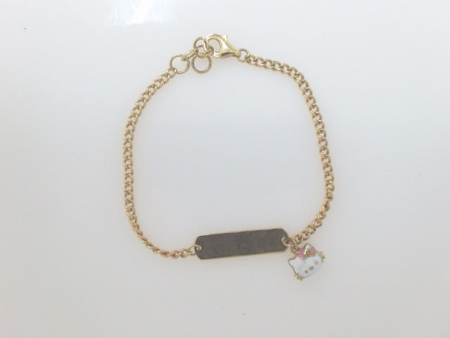 14k Yellow Gold Kid's Anklet 2.2g