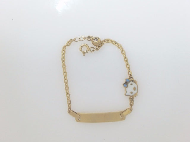 14k Yellow Gold Kid's Anklet 2.5g