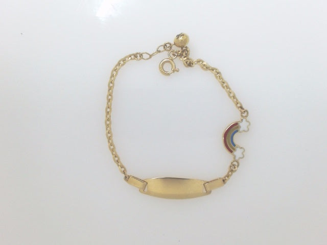 14k Yellow Gold Kid's Anklet 2.5g