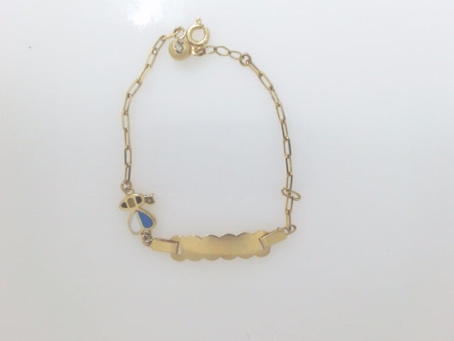 14k Yellow Gold Kid's Anklet 2.2g