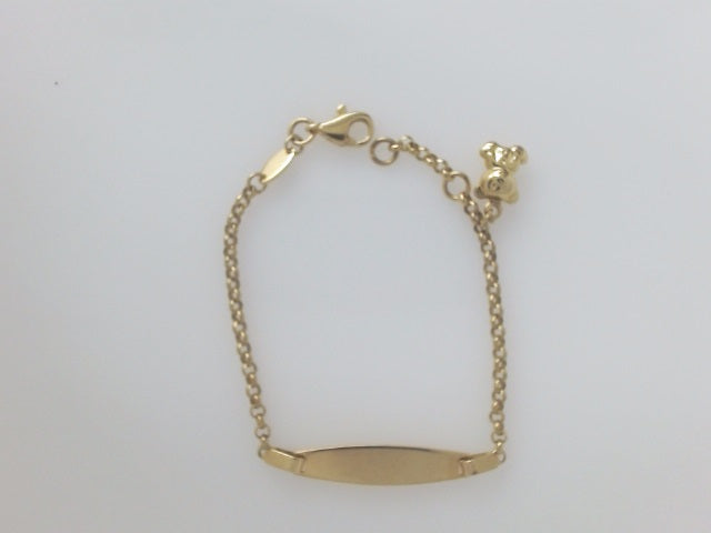 14k Yellow Gold Kid's Anklet 2.8g