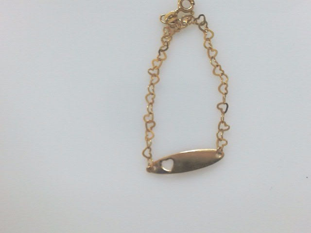 14k Yellow Gold Kid's Anklet 1.1g
