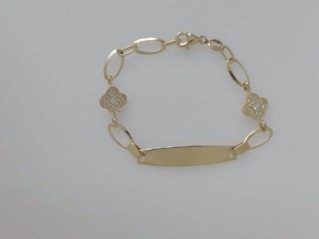 14k Yellow Gold Kid's Anklet 3g