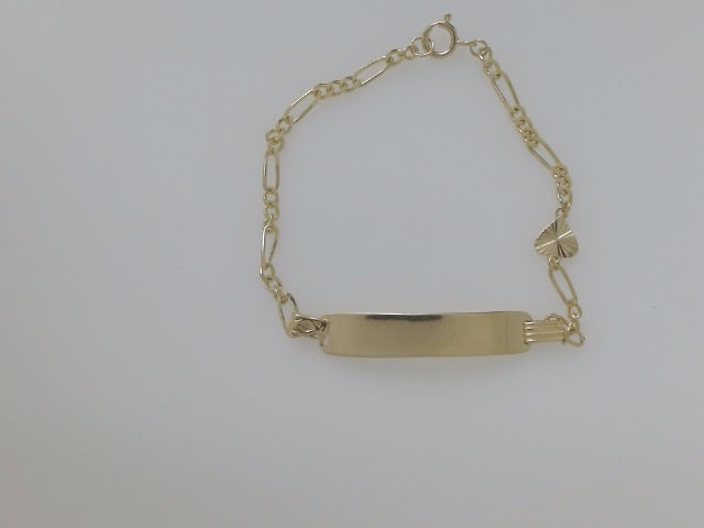 14k Yellow Gold Kid's Anklet 2.6g