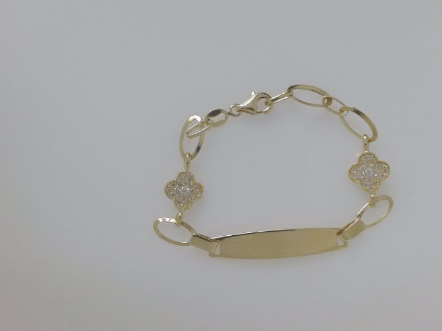 14k Yellow Gold Kid's Anklet 3g