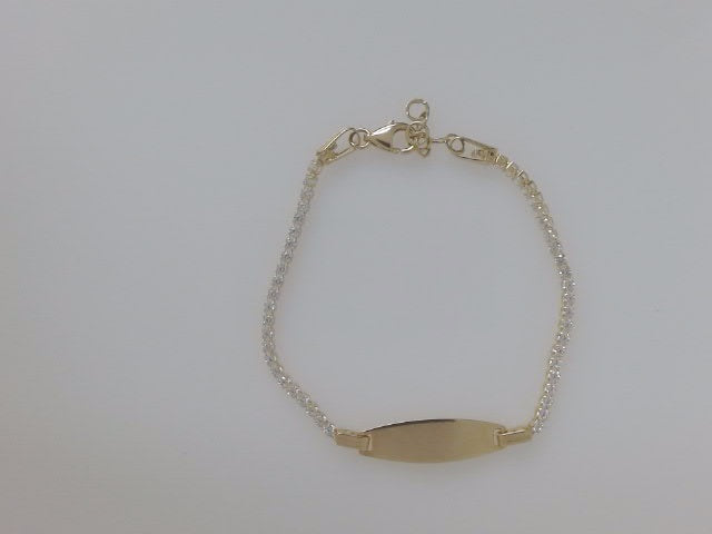14k Yellow Gold Kid's Anklet 2g